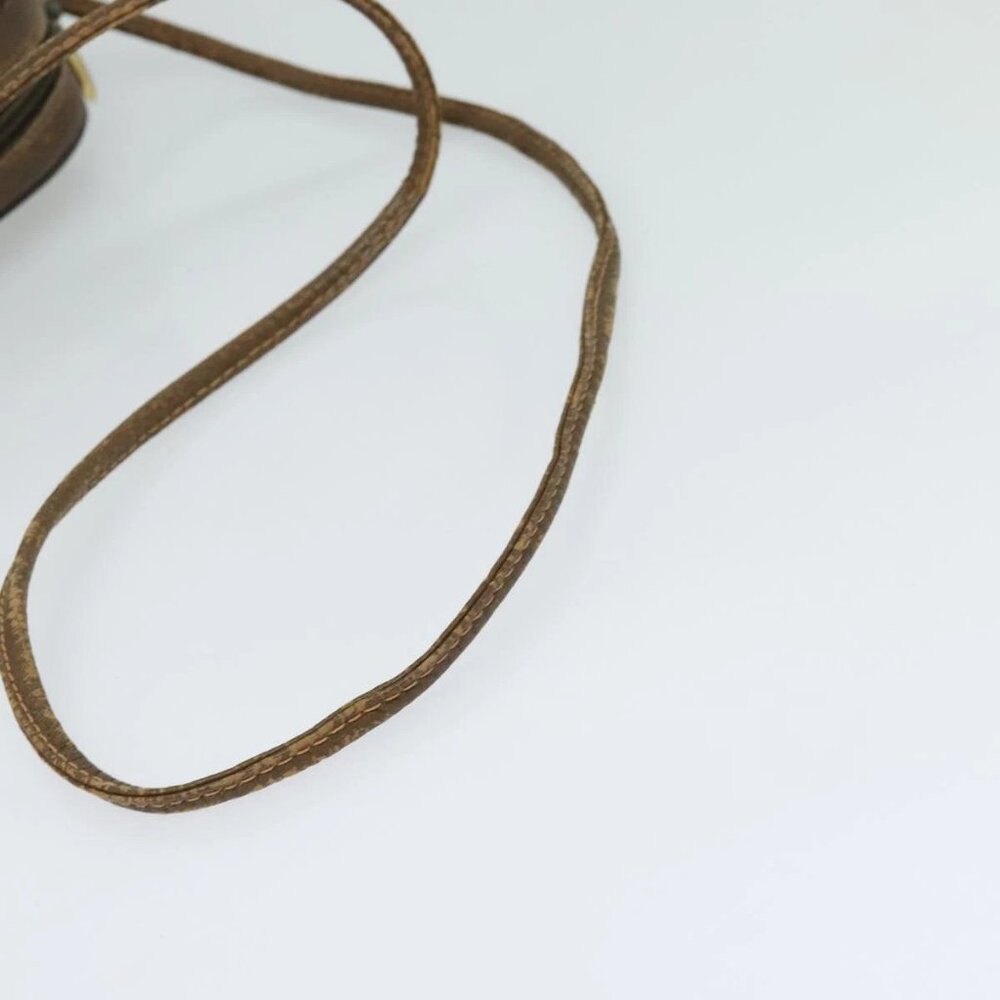 GUCCI GG Supreme Web Sherry Line Bag PVC Beige Gold 156 02 066 Auth ki5606 - Picture 8 of 16